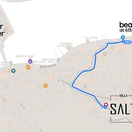 Salt - 10 People, Heated Pool, Trogir, Near & Split Airport Villa Trogir